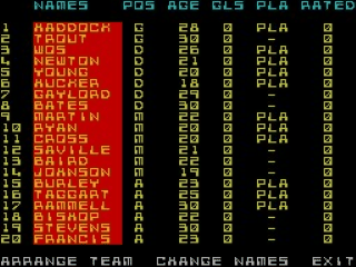 The Match screenshot 3 for ZX Spectrum